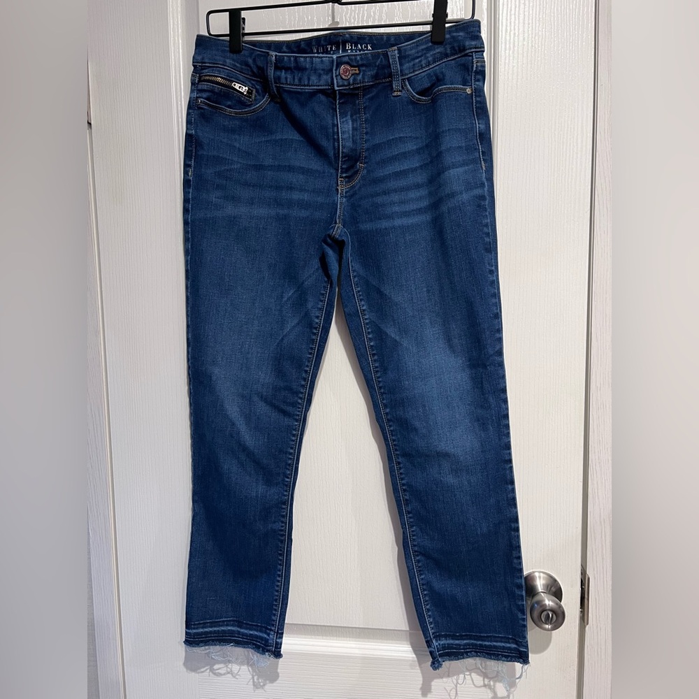 White House Black Market Blue Skinny Jeans